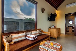 Biệt thự, 1 phòng ngủ, quang cảnh hồ bơi | Bộ đồ giường cao cấp, bộ trải giường