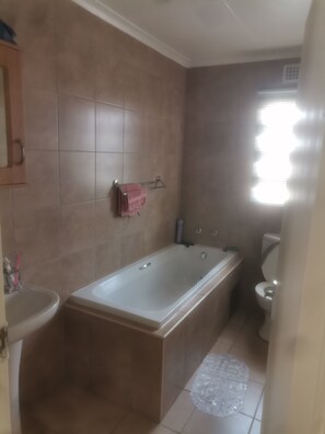 Towels, soap, toilet paper