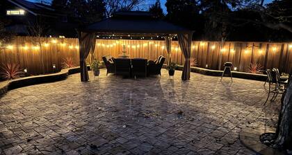 Private 4-bedroom house on large creek with serene backyard