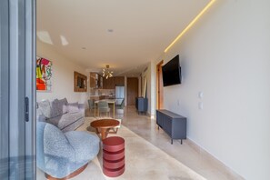 Departamento | Área de sala de estar | Smart TV de 45 pulgadas con canales digitales 