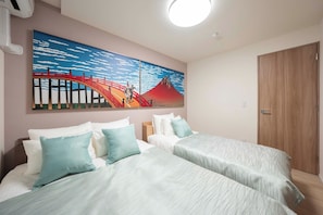 Desk, iron/ironing board, free WiFi, bed sheets