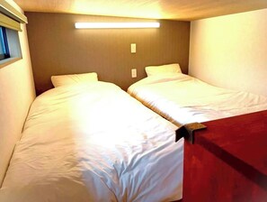 Desk, free WiFi, bed sheets