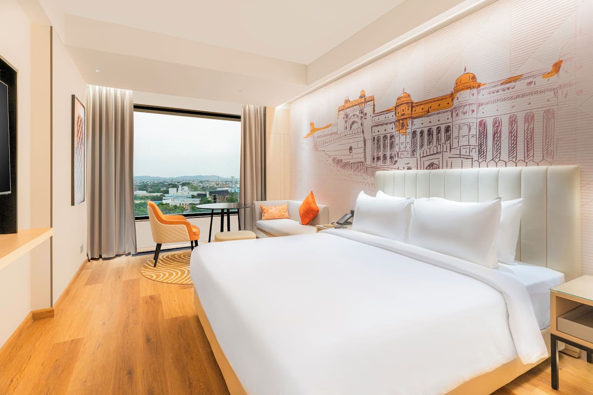Premium Double Room, Hill View | Minibar, desk, laptop workspace, blackout drapes