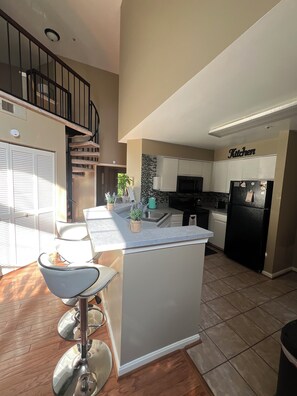 Microwave, oven, stovetop, dishwasher