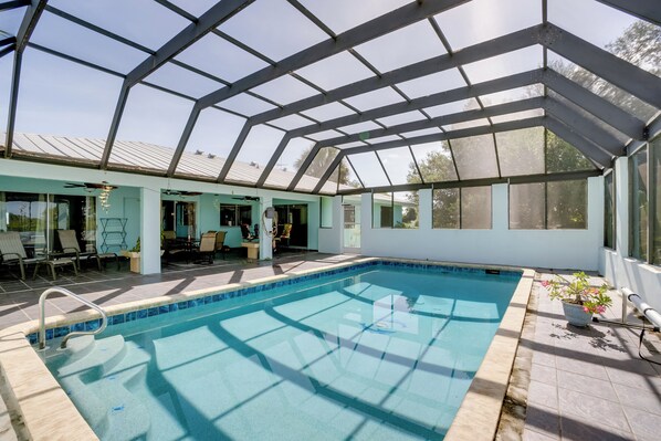 A heated pool
