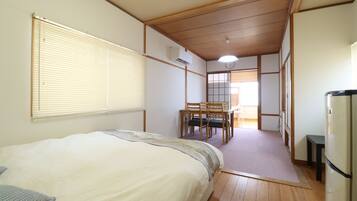 Apartemen Keluarga, balkon | Wi-Fi gratis dan seprai linen