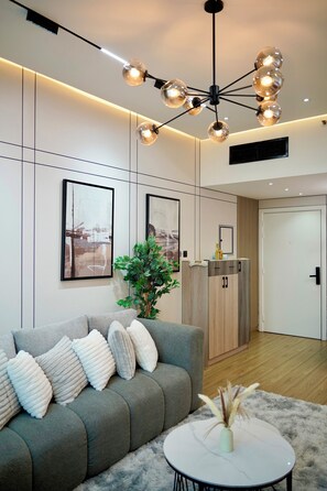 Smart TV, DVD player, music library, video library - Brand New -Very Luxurious,
2 Bedrooms Apartment (Ajman)