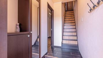 Blackout curtains, free WiFi, bed sheets