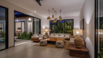 Luxury Villa, 6 Bedrooms, Private Pool, Garden View | Living area | 32-inch Smart TV with digital channels