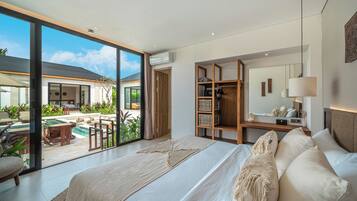 Luxury Villa, 6 Bedrooms, Private Pool, Garden View | In-room safe, desk, laptop workspace, iron/ironing board
