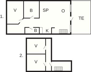 House | Floor plan - 6 Person Holiday Home in Brovst (Brovst)