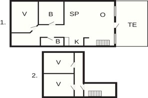 House | Floor plan - 6 Person Holiday Home in Brovst (Brovst)