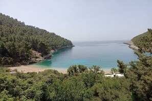 En la playa 