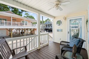 Terrace/patio - Open + Airy home w/Golf Cart, in Ocean Lakes (Myrtle Beach)