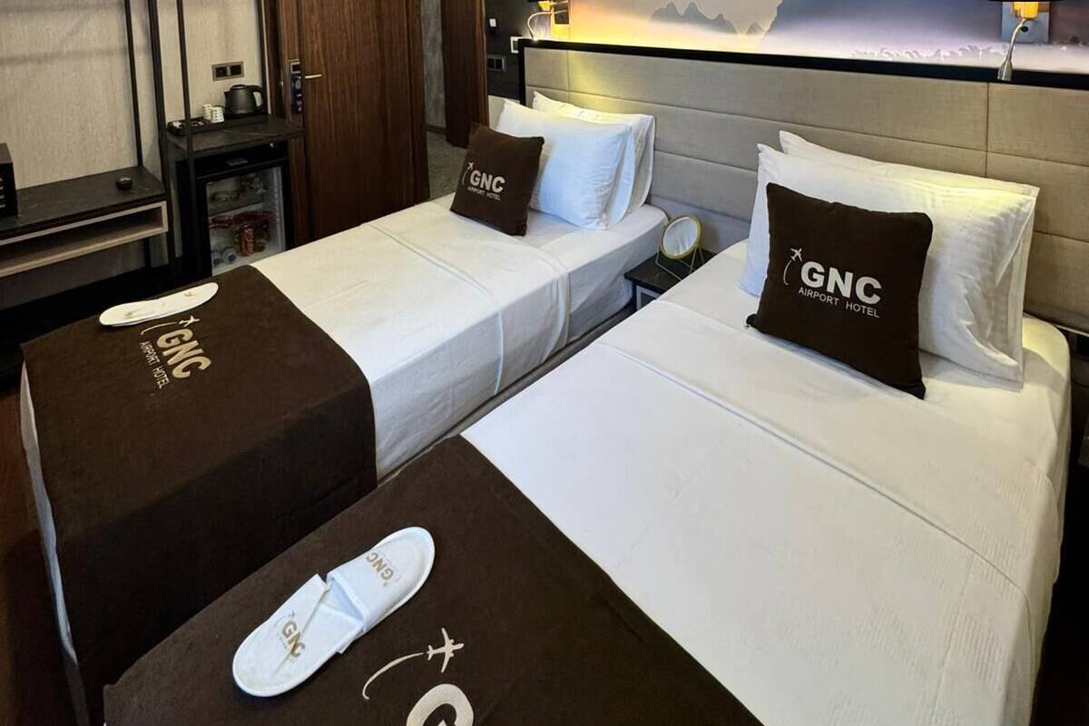 Deluxe Twin Room, City View | Egyptian cotton sheets, premium bedding, in-room safe, desk