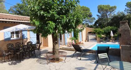 Cotignac,luxury Provencal villa, pool, 2 acres of woods, stone terraces, privacy