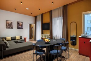 Apartment with 1 double bed and 2 Bunk beds | Living area