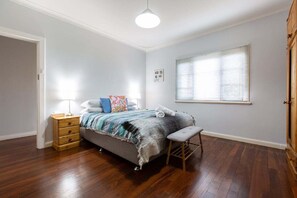 3 bedrooms, iron/ironing board, travel cot, bed sheets