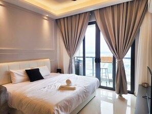 คอนโด, 1 ห้องนอน, พร้อมสิ่งอำนวยความสะดวกสำหรับผู้พิการ, ระเบียง | 1 ห้องนอน, ห้องเก็บเสียง