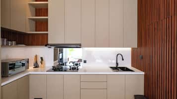 Classic Villa, 3 Bedrooms, Private Pool | Private kitchen | Oven, stovetop, cookware/dishes/utensils
