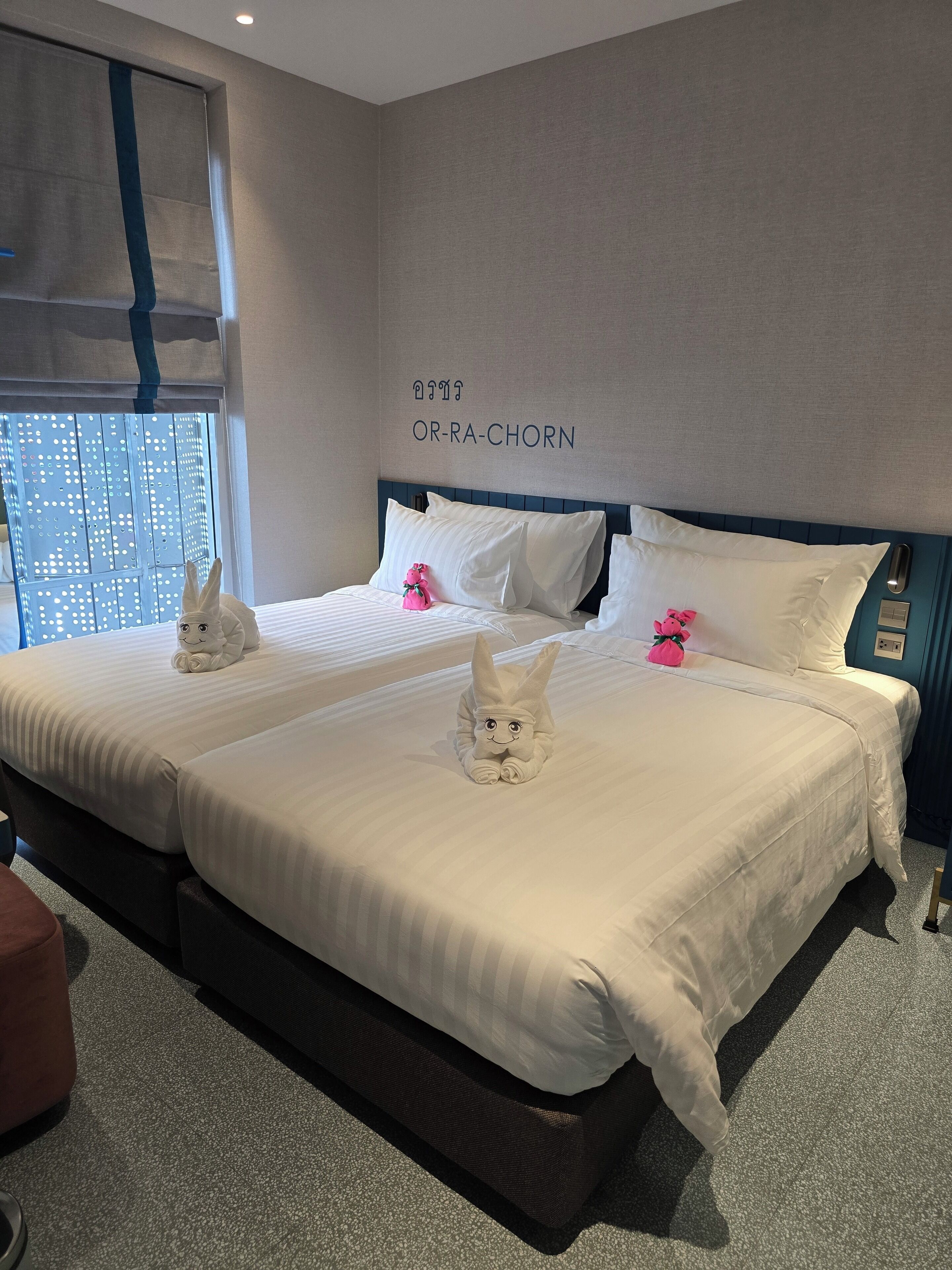 Chambre Deluxe avec lits jumeaux, femmes uniquement | Rideaux occultants, fer et planche à repasser, Wi-Fi gratuit