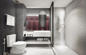 Economy Shared Dormitory, Women only | Bathroom | Shower, free toiletries, slippers, towels - ARNI HER Ladies Hotel (Bangkok)