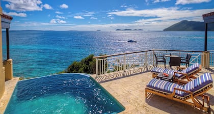 Endless Caribbean Views from a Luxury Villa Near Kayak & Dive Spots | 2 Units