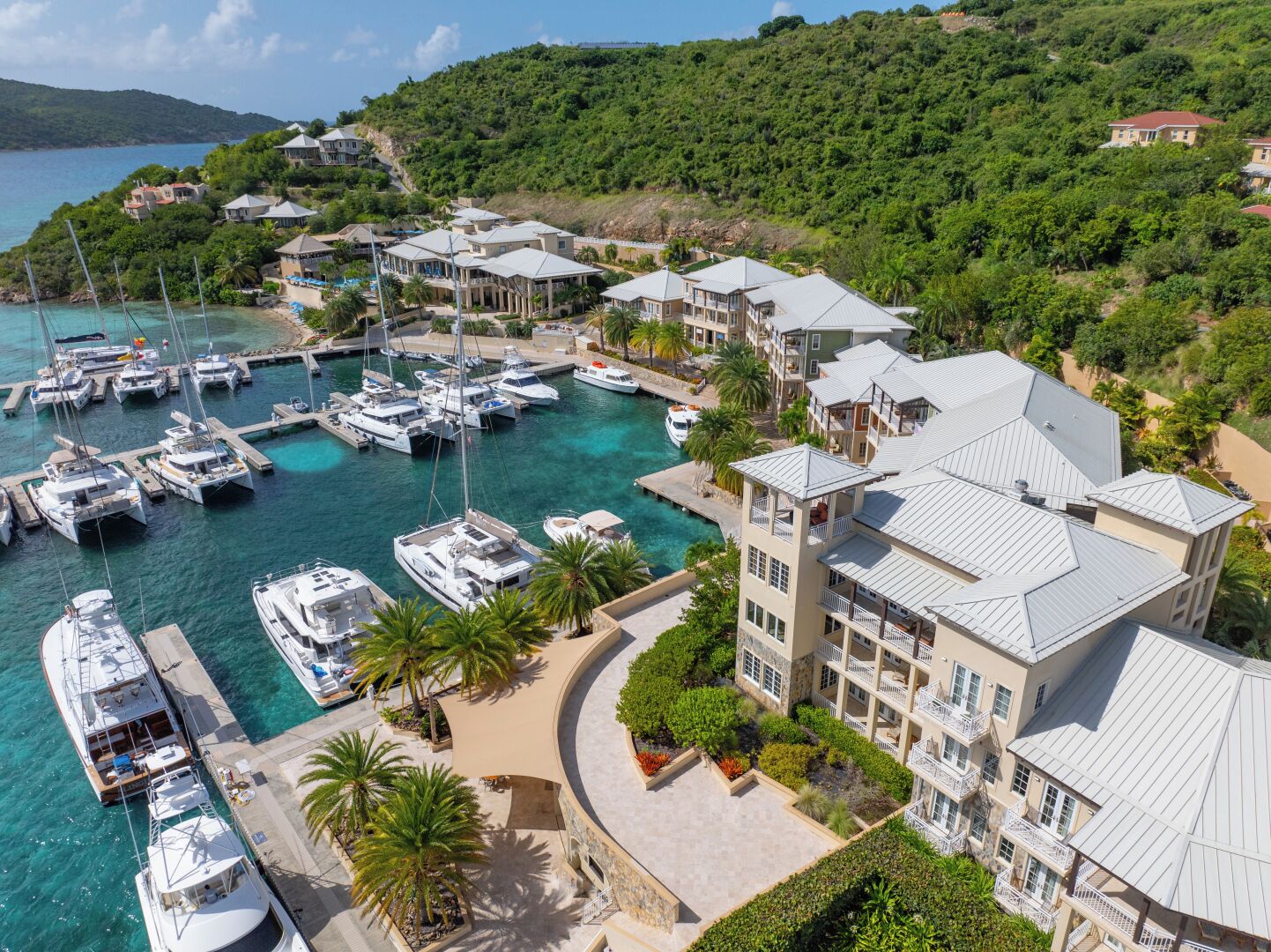 Arrive to a stunning marina-front resort framed by turquoise waters