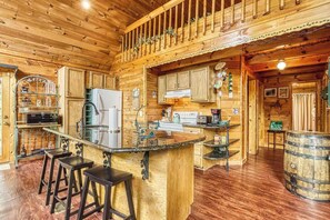 Interior - Secluded Cabin w/ Hot Tub, Fire Pit & Views (Sevierville)