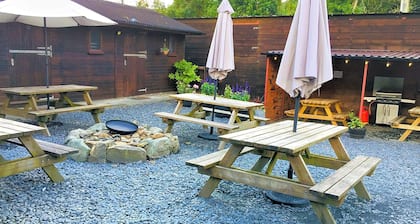 Private Heated Bedroom at Torrent Walk Bunkhouse in Snowdonia. Sleeps 6