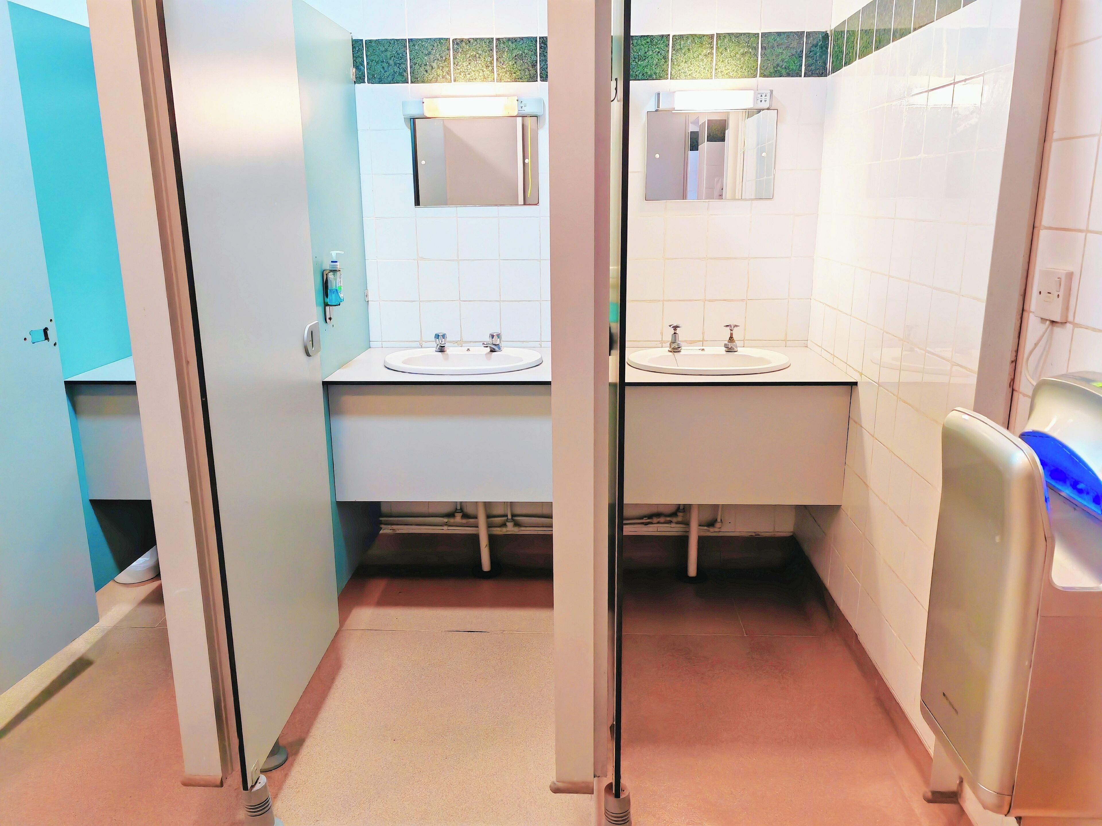 Shower, toilet paper