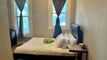 Egyptian cotton sheets, premium bedding, memory-foam beds, free minibar