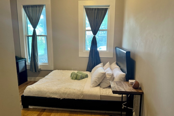 Egyptian cotton sheets, premium bedding, memory-foam beds, free minibar