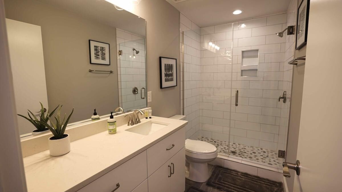 Shower, hair dryer