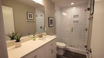 Shower, hair dryer