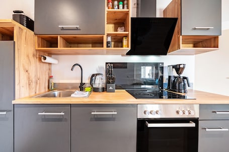 Fridge, oven, stovetop, dishwasher. Apartment 'Backstuff' with Wi-Fi