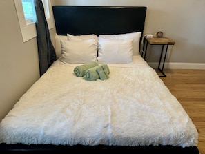 Egyptian cotton sheets, premium bedding, memory foam beds, free minibar