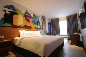 Deluxe Double Room | In-room safe, blackout drapes, iron/ironing board, free WiFi