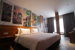 Deluxe Double Room | In-room safe, blackout drapes, iron/ironing board, free WiFi