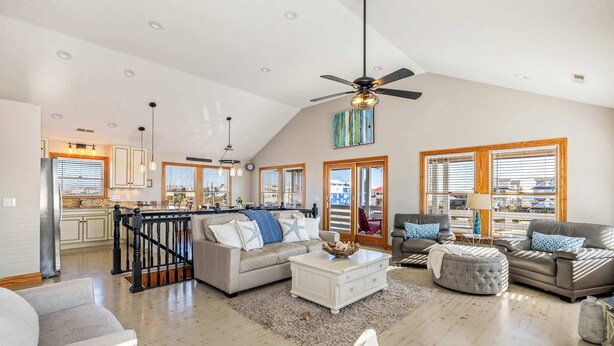TV, offices - Spacious KDH Getaway with Pool, Near Beach (Kill Devil Hills)