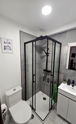 تجهيزات دش، مجففات شعر، مراحيض شطف، مناشف