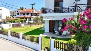 House, 2 Bedrooms, Balcony, Ocean View | Exterior - Beachfront Bliss in Nikiti, Spacious 2 Story Villa With Stunning Sea Views (Sithonia)