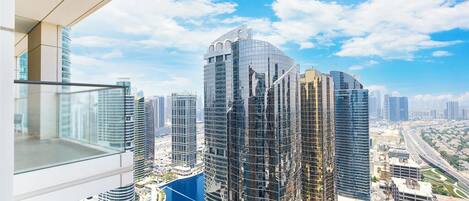 Apartment, Balkon, Stadtblick | Blick auf die Stadt
