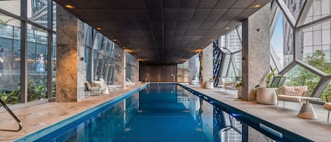 Indoor pool, a heated pool