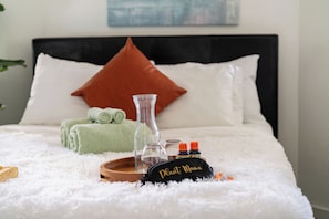 Apartamento família, para não fumantes, varanda | Roupas de cama de algodão egípcio, roupas de cama premium