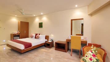 Quarto luxo | Escrivaninha, Wi-Fi de cortesia
