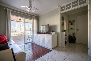 Basic Apartment | Living area | TV - Apt 750m fr th Beach Privileged Location BC Jda402 (Balneário Camboriú)