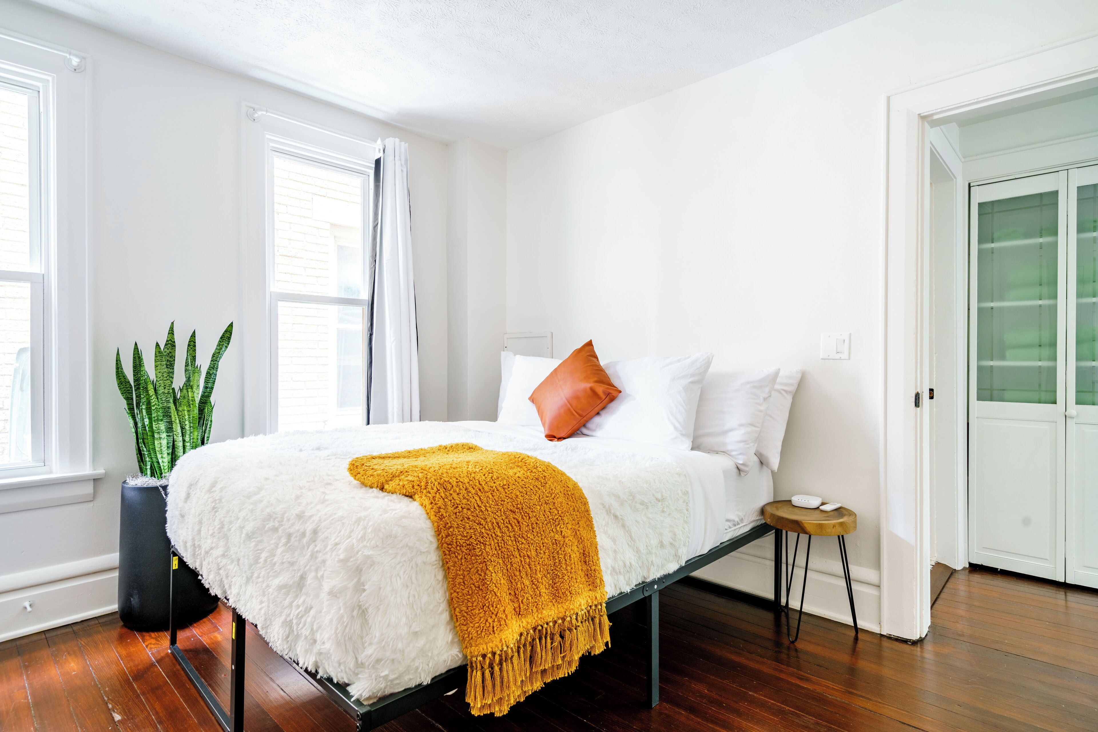 Egyptian cotton sheets, premium bedding, memory-foam beds, free minibar