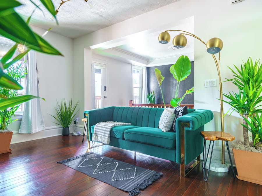 Jungle Casa | Living area | 55-inch Smart TV with digital channels, Netflix, Hulu