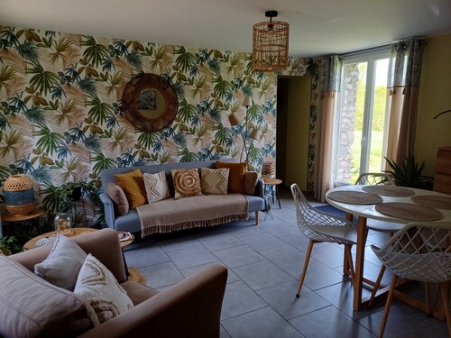 Maison de Vacances 'Pause Bucolique En Sologne' avec Jardin Privé et Wi-Fi